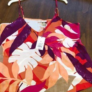 Sleeveless floral top